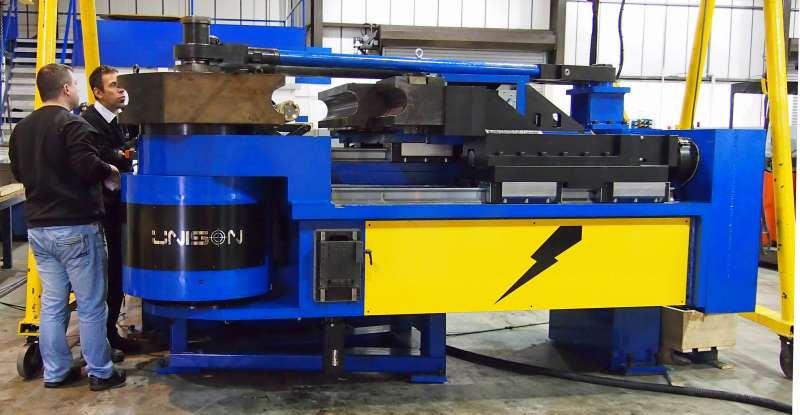 Unison's all electric pipe bending machine helps improve production throughput, part accuracy