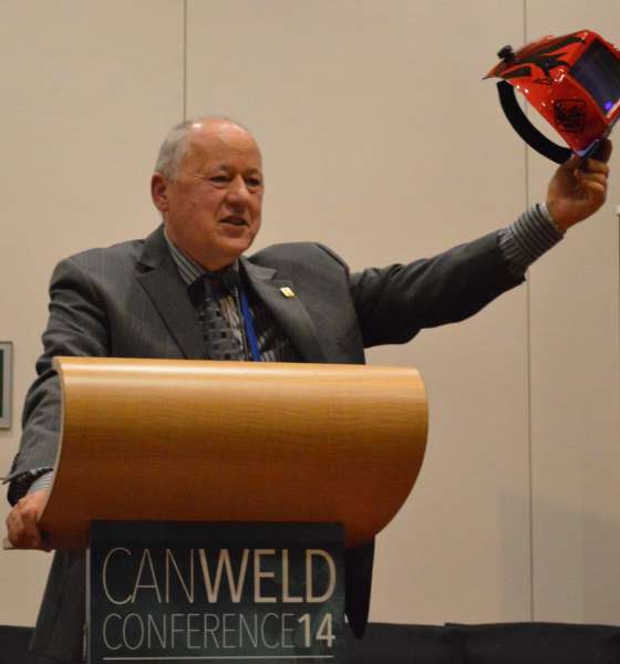 CWA executive director Dan Tadic gives the opening remarks at CanWeld Conference 2014 Welding in the Arctic