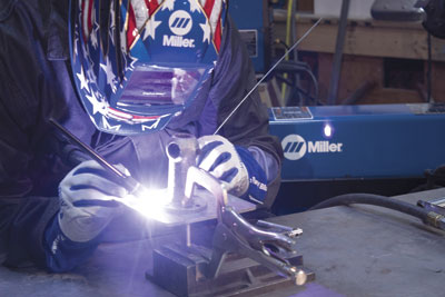 TIG welding can be used in thin and thick materials, and it's a good choice where weld size is critical because of the precision it offers. 