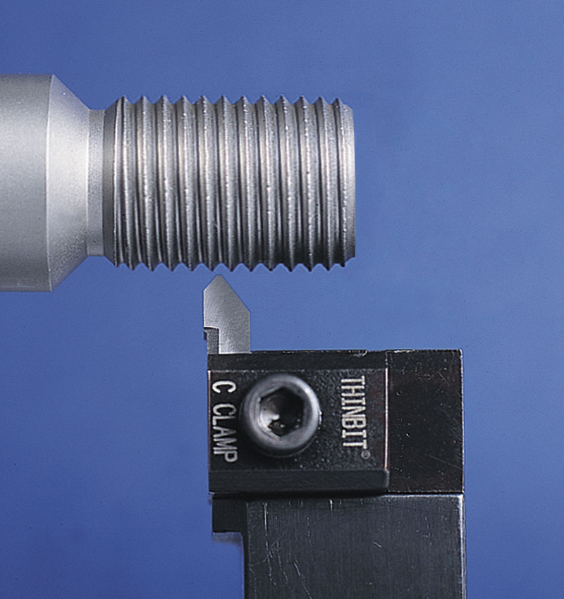 Kaiser Tool's Groove 'N Turn ACME profile for external and internal threading offering six threads per inch and greater.