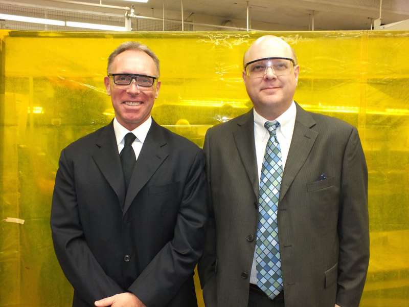 Doug Luciani, CWB president, left, and Ian Campbell, director of marketing and new products at CWB Group