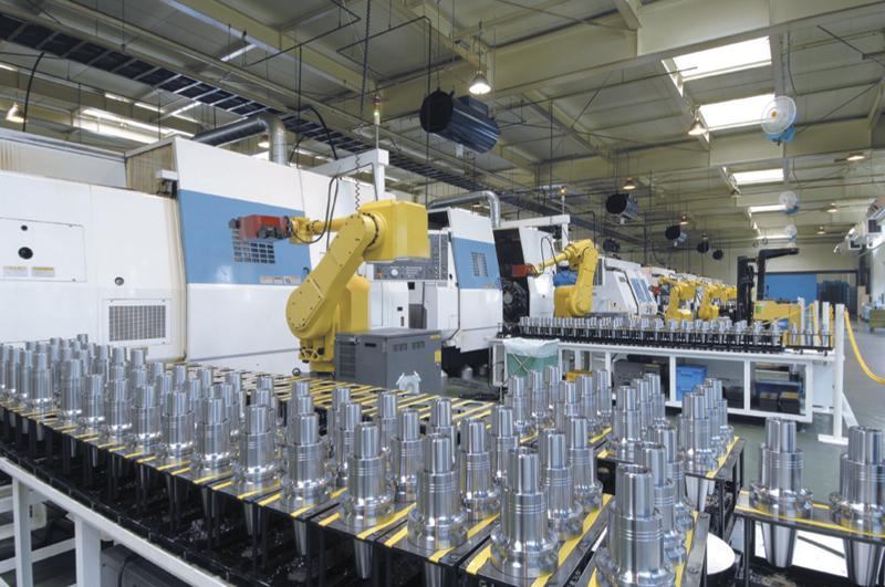BIG Daishowa factory in Awaji, Japan machining BIG Kaiser tool holders.