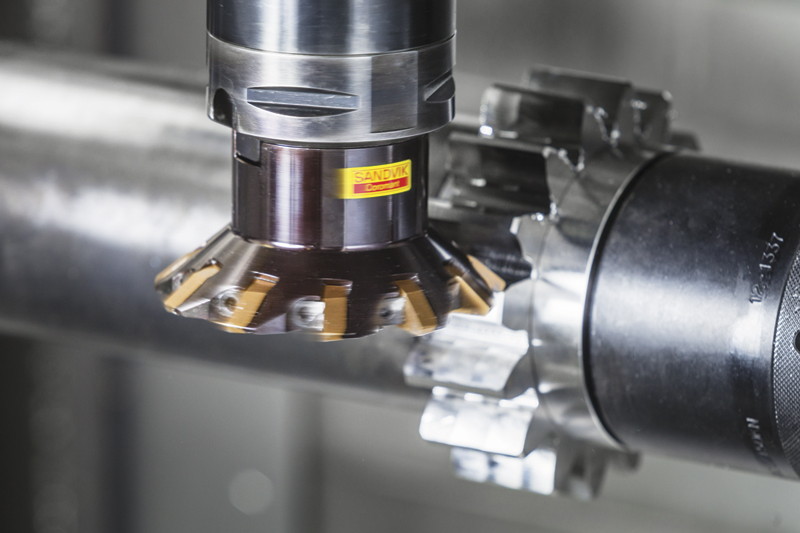 Sandvik Coromant's InvoMilling uses a combination of disk cutters and ball nose end mills.