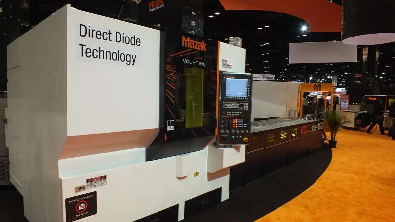 Mazak Optonic's VCL next generation solid state direct diode tube laser machine