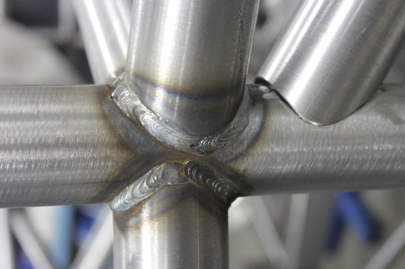 An example of a weld using Lincoln Electric equipment.