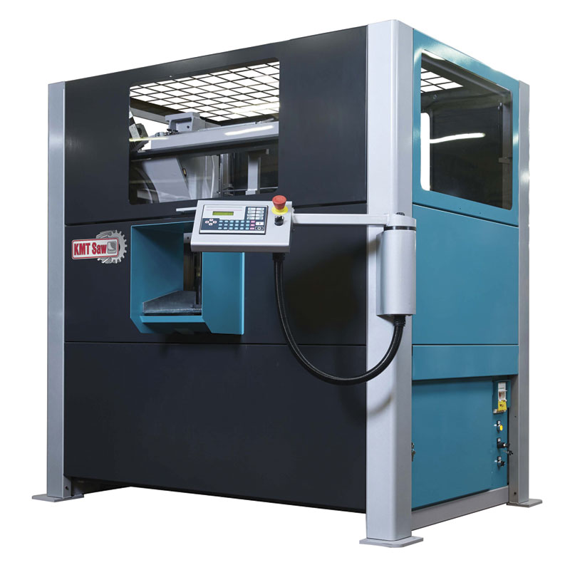 Kalamazoo's automatic double column band saw designed for high volume production environments.
