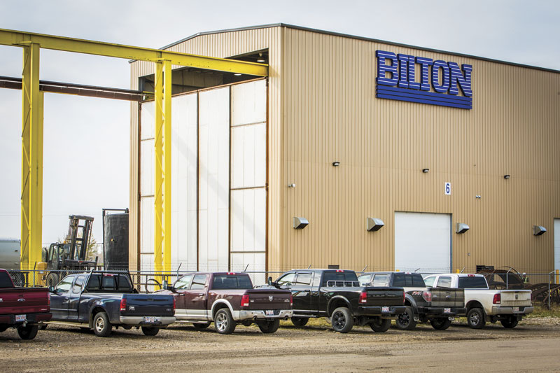 Bilton manufactures its large vessels and tanks in this shop.