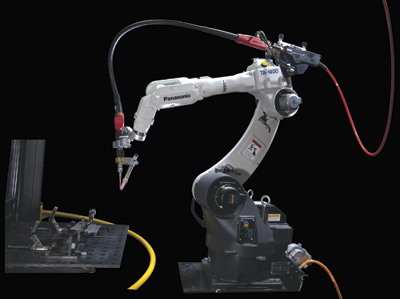 Automating TIG welding can help improve productivity and competitiveness. Image: Panasonic robotic TIG welder
