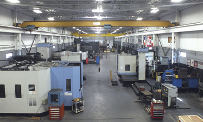 Rova Machine's 2,200 sq m (24,000 sq ft) manufacturing operation houses a variety of machine tools, including four Doosan machines, three of which can seen here in the forefront.