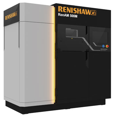 The RenAM 500M additive manufacturing machine for industrial production from Renishaw.
