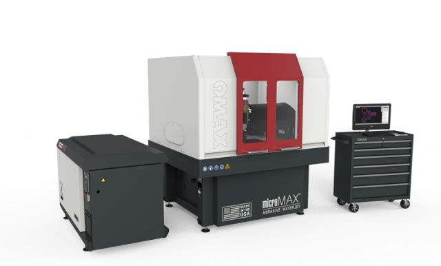 OMAX's MicroMax JetMachining abrasive waterjet machine