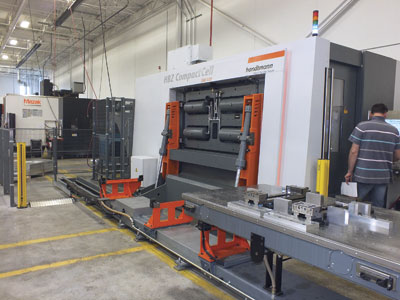 Koss uses Haimer's shrinkfit technology on tooling for Koss' Handtmann high speed machining centres, one of which is seen here.