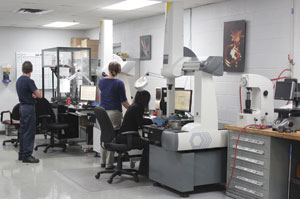 The quality lab at Precision Resource equipped with CMMs.
