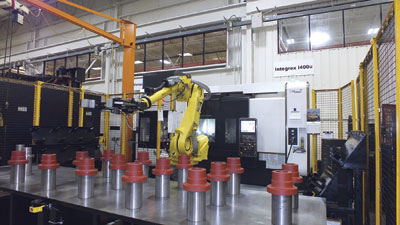 Automation at Mazak's Kentucky plant. Mazak Canada's Ray Buxton says automation works in low volume shops and provides them with flexibility and better cost control.