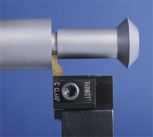 Groove turn inserts are available in very small widths. Kaiser Tool, for example, offers ThinBit inserts down to 0.1 mm (0.004 in.). Image: Kaiser Tool