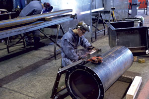 IWL's flexible shop offers several metal fabricating services including plasma and oxyfuel beam cutting and welding.