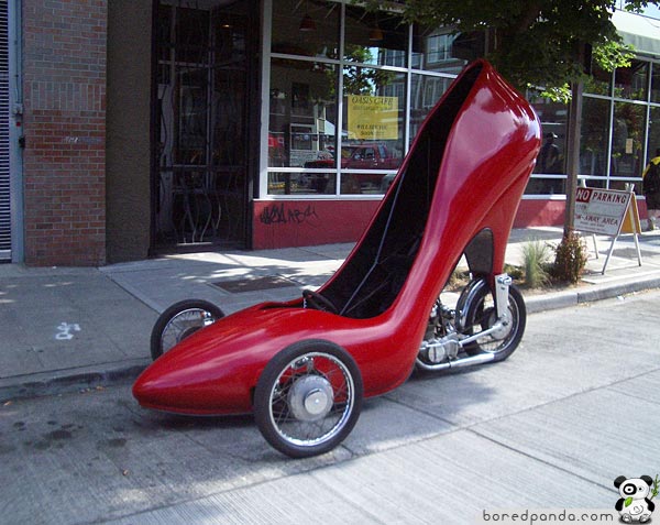 weird unusual cars lady's shoe