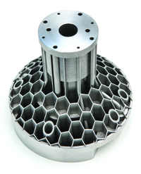 Manufacturing parts like these is only possible on hybrid additive machine tools. IMAGE: DMG MORI