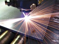 Laser welding is a viable option for shops, in large part because the cost of the technology has come down. IMAGE: Lincoln electric