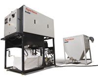 Hypertherm's EcoSift captures, recycles and reuses spent abrasive.