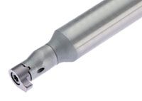 When multidirectional turning at small diameters, the cutting tool geometries must be optimized for the workpiece and its material. Image: Horn USA