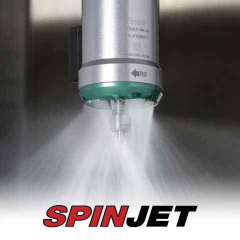 Fig. 3 Iscar’s Spinjet coolant driven high speed compact spindles