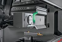 Bystronic’s Xpert Tool Changer uses an integrated vision system to scan tool lengths and profiles when placing them into the machine. Bystronic