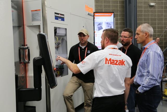 The Mazak Discover events are popular with manufacturer because of the hands-on learning on the latest in machining technologies