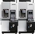 Multiple connected machines create automated, unattended production line systems for maximum productivity. The innovative work hand-off system allows for six sides of the workpiece to be machined in a single setup. Okuma
