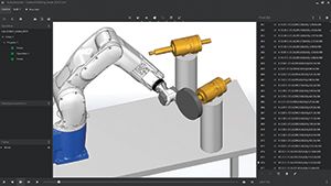 With Robotmaster, part to tool orientations can be managed automatically to optimize the program for minimal wrist rotation and maintain constant orientation between part edge and tool. Image: Robotmaster